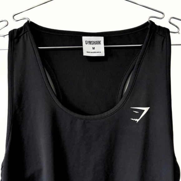 Gymshark Racerback Training Tank Top Black Size M - Picture 2 of 4